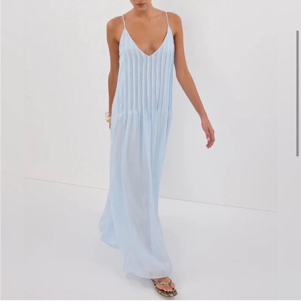 NWT DISSH TAHLIA CORNFLOWER RAMIE MAXI DRESS Color: Cornflower Size AU 8 US 4